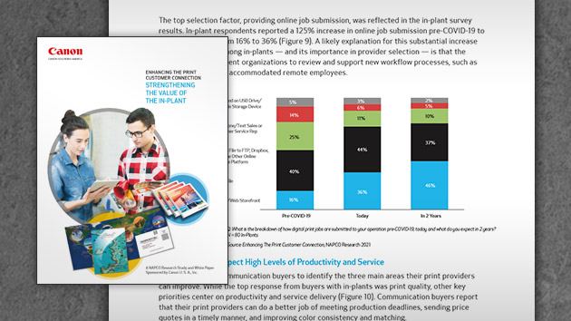 Enhancing the Print Customer Connection: Strengthening the Value of the In-Plant cover and interior screen shot