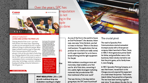 Living the Print Life with Production Inkjet Case Study